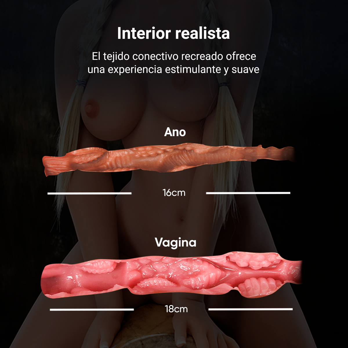 Detalles de Anne, muñeca sexual realista