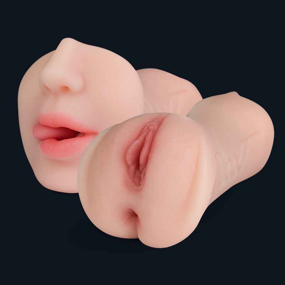 Masturbador masculino Lisa en tono de piel claro: boca, vagina y ano