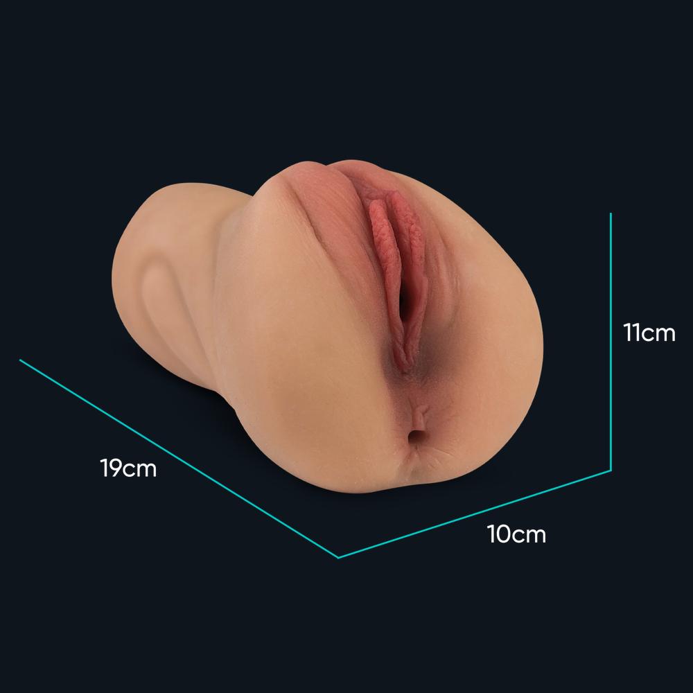 Maße der Emily Pocket Pussy: 19 cm lang, 10 cm breit, 11 cm hoch