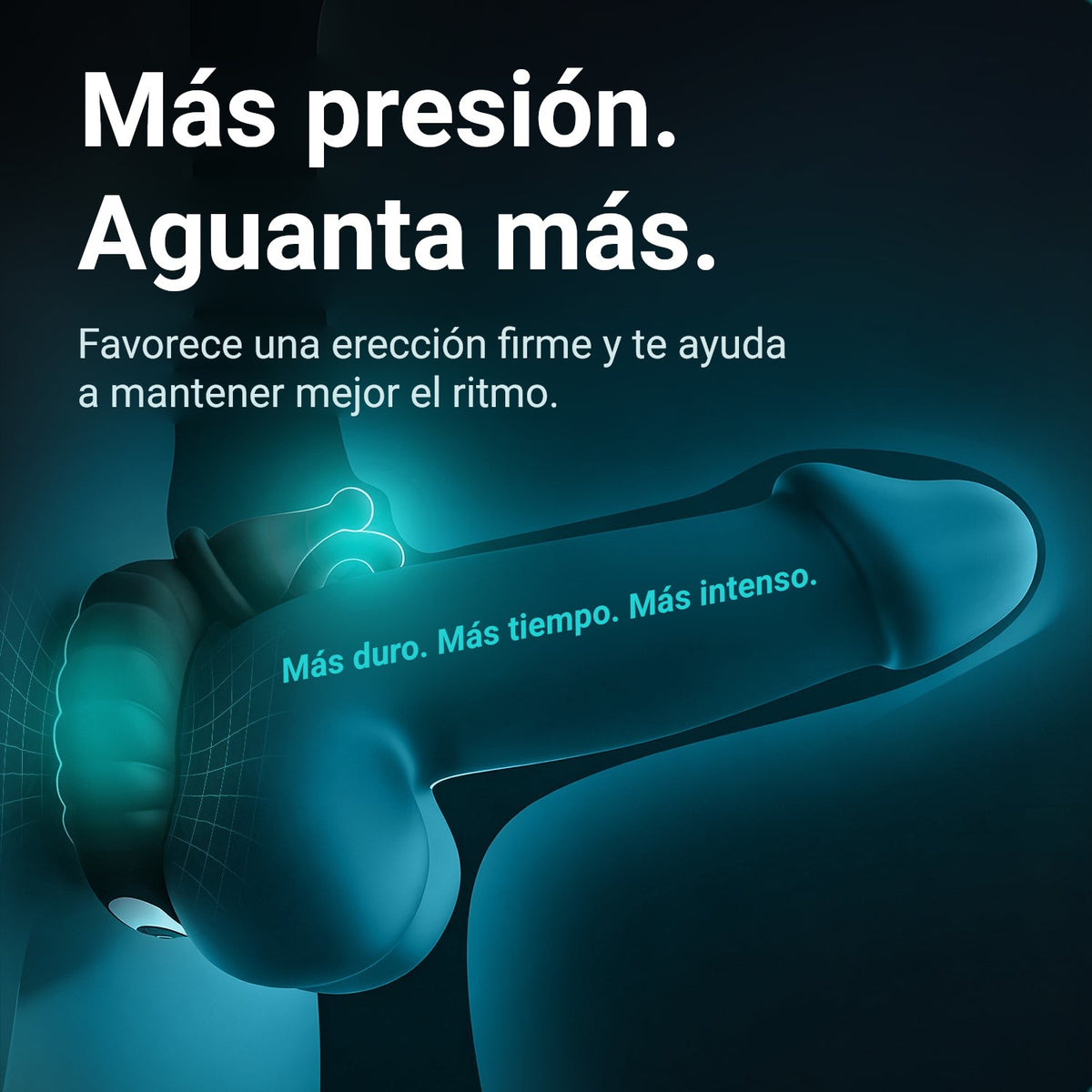 El anillo para el pene Ultrapulse ayuda a mantener una erección firme y a sostener el ritmo