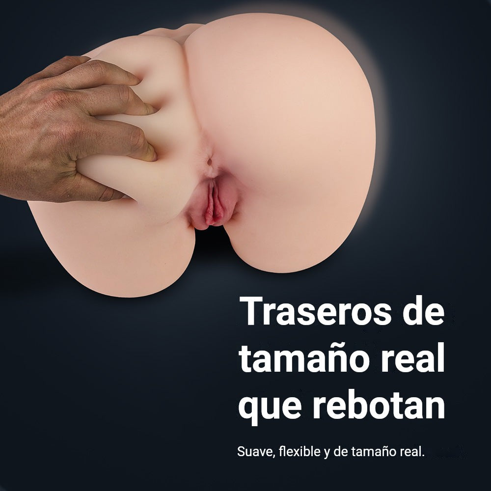 Infografía trasero realista Jessica: trasero de tamaño real que rebota, suave y flexible
