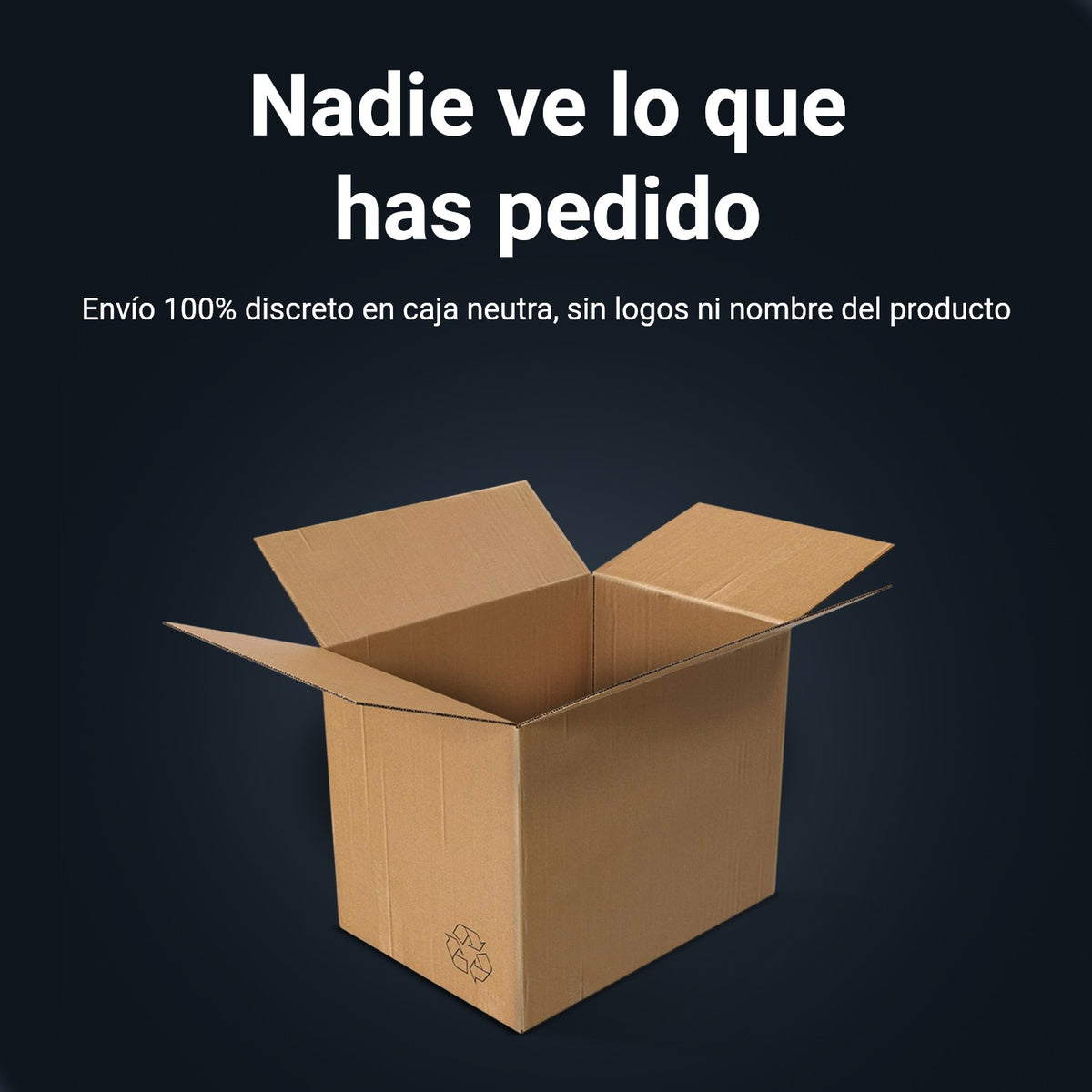 Envío discreto: caja neutra sin logos ni nombre del producto