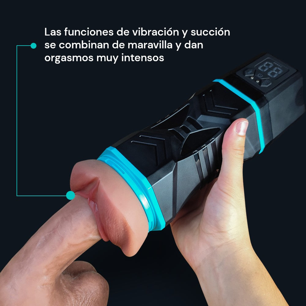 Simulador de sexo oral Kate en la mano, combinación de funciones de vibración y succión